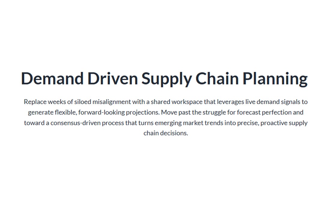 Demand-Driven Planning & Inventory Optimization
